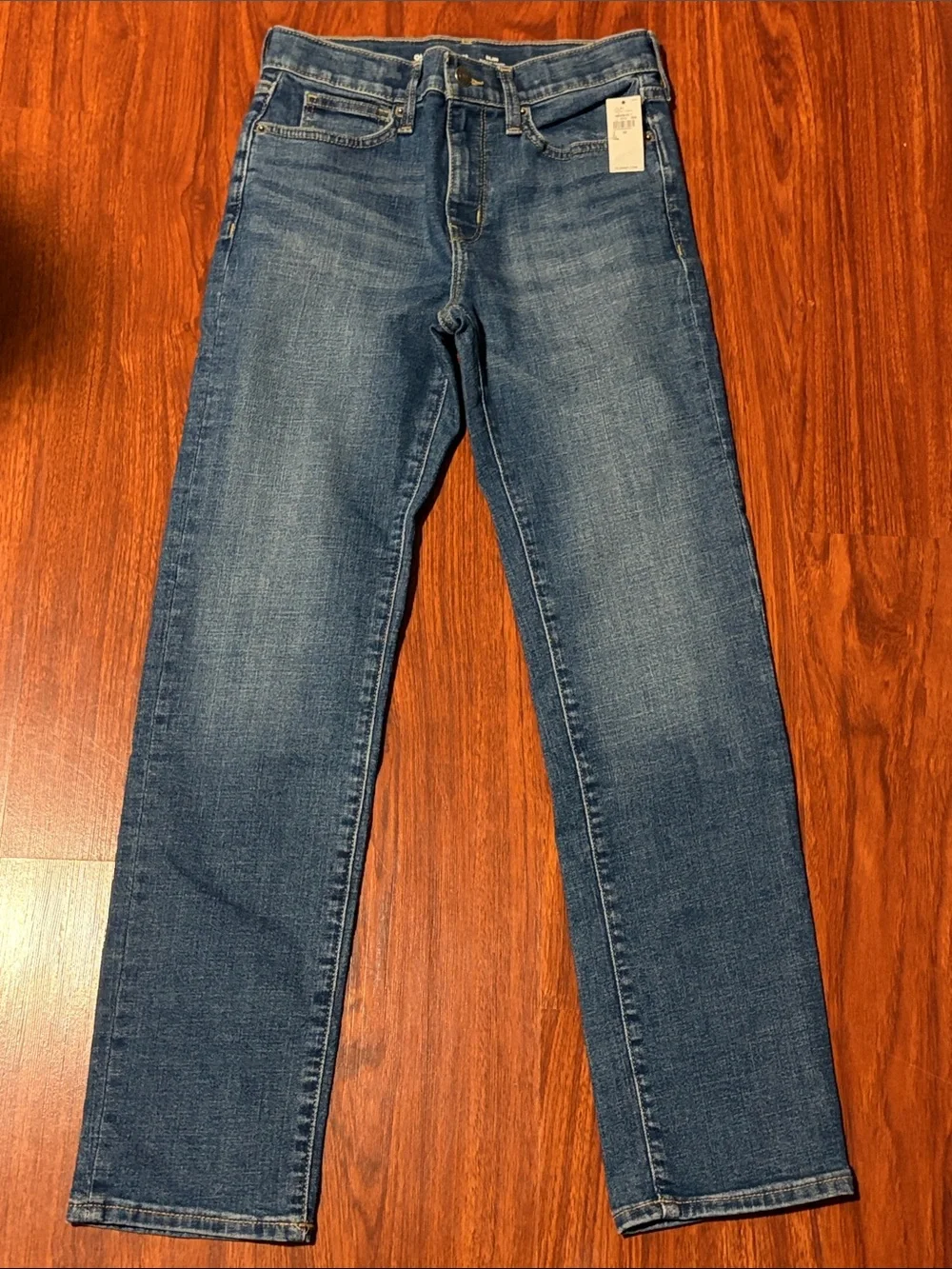 Boys Old Navy Straight Leg Slim Blue Jeans